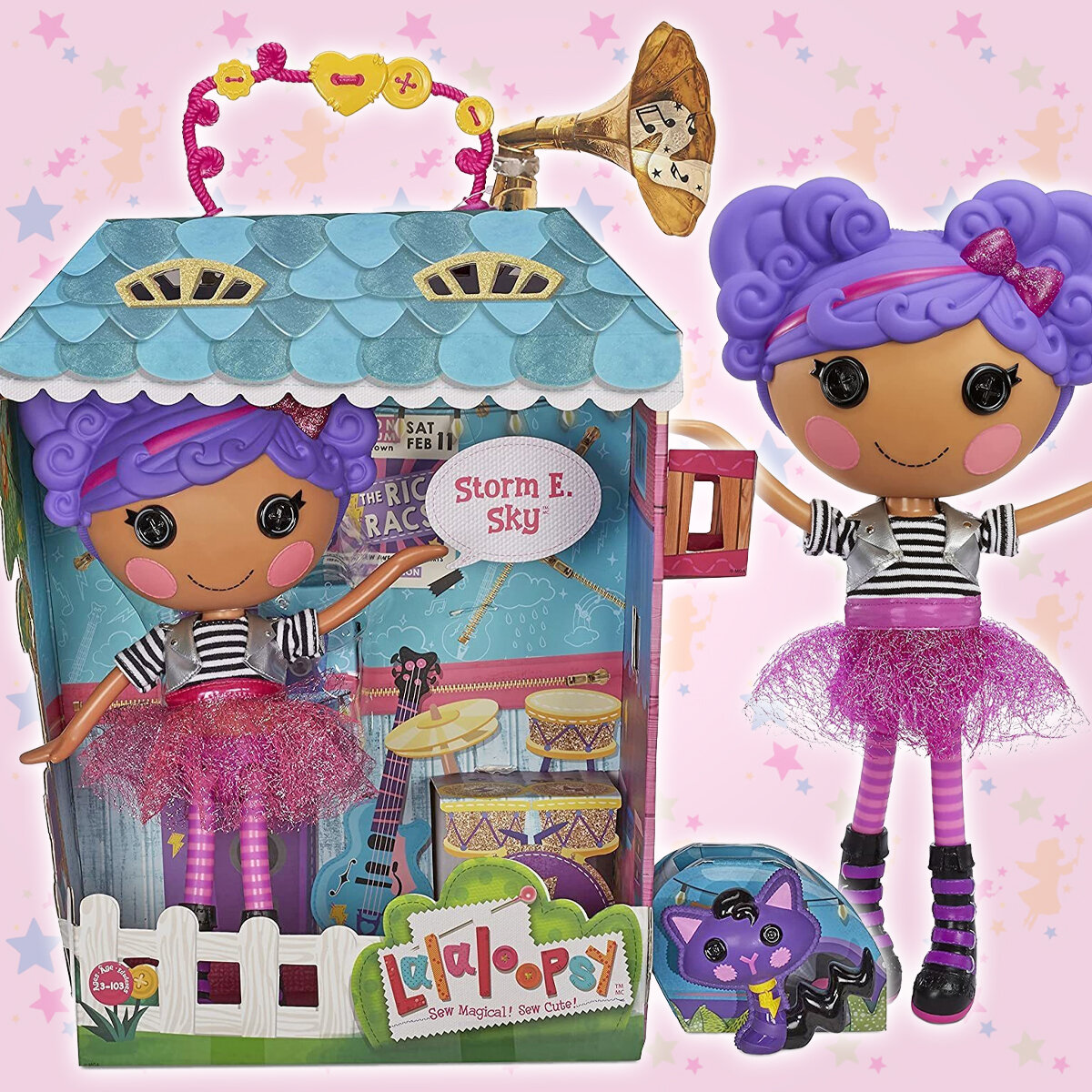 Кукла Lalaloopsy Storm E. Sky с котиком