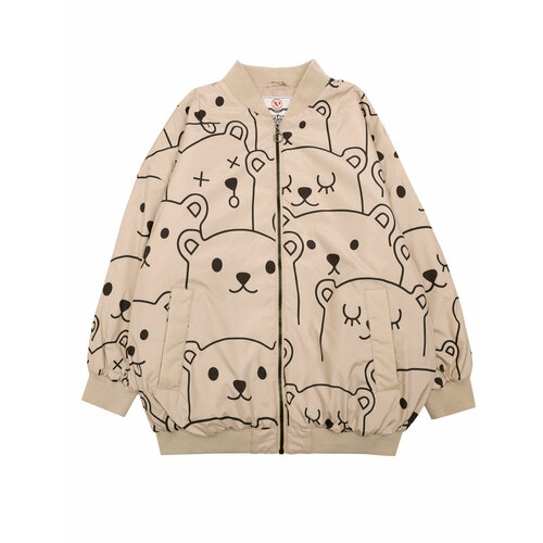 фото Бомбер noble people, размер 128, бежевый