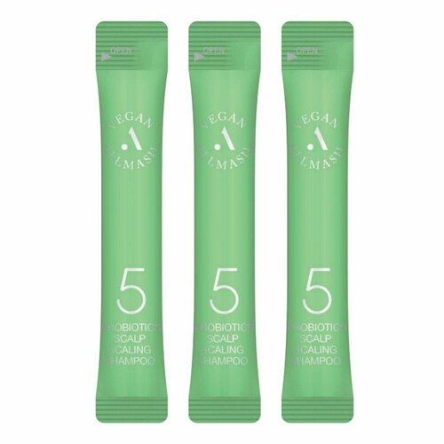 AllMasil Глубокоочищающий шампунь для волос с пробиотиками / 5 Probiotics Scalp Scaling Shampoo Stick Pouch, 20 шт. х 8 мл