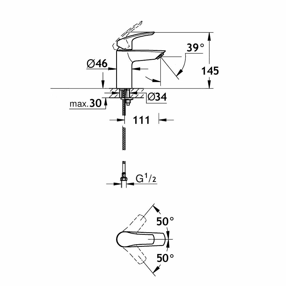 Смеситель для раковины AQUAme - фото №2