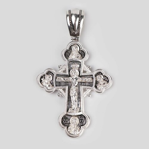 Крестик Сереброника, серебро, 925 проба, размер 7.8 см.