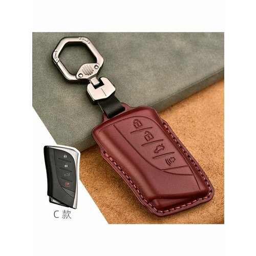 Чехлы для брелоков автомобильной сигнализации нет бренда genuine leather remote key case fob cover 3 4 buttons for lexus es ux nx lc500 ux200 es350 ux200 ls500 ls500h lc500h es300h