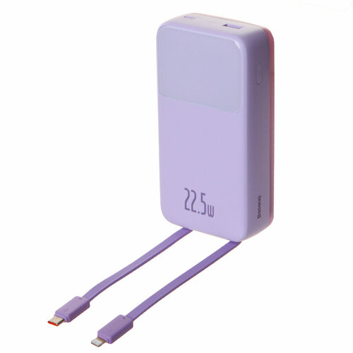 Внешний аккумулятор Baseus Power Bank OS Comet Series Dual-Cable Digital 20000mAh 225W Purple PPMD020105 422400₽