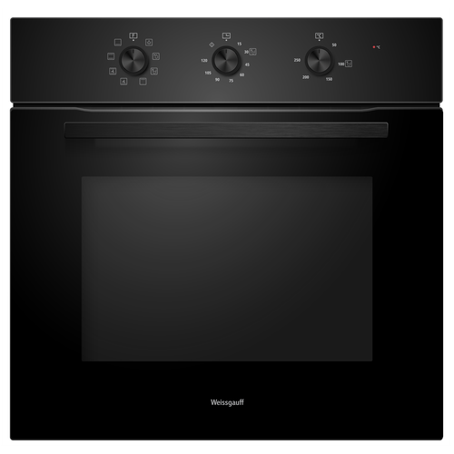 Духовой шкаф Weissgauff EOM 208 PDB Steam Clean с Конвекцией 3 года гарантии большой объём 65 л утапливаемые рукоятки двойное стекло дверцы 8 функций таймер гидролизная очистка эмаль легкой очистки 2099000₽