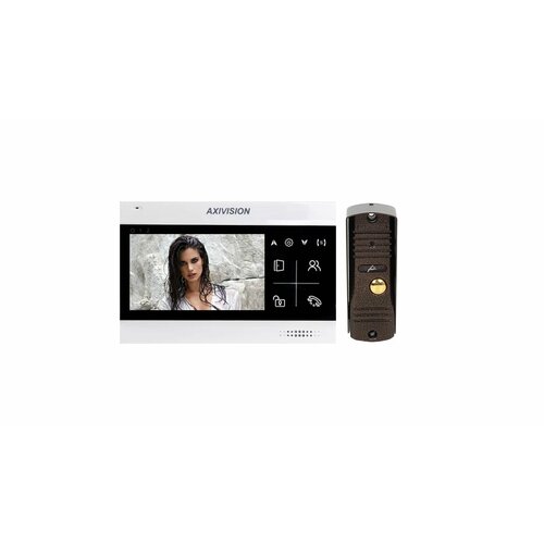 Комплект видеодомофона 4.3" Axivision-Fox FX-KIT-1 черный