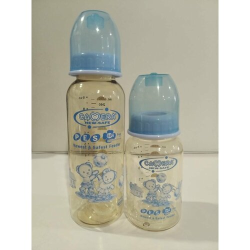 Бутылочки для кормления малыша 2 шт. (13249-45)Пластик, голубой А