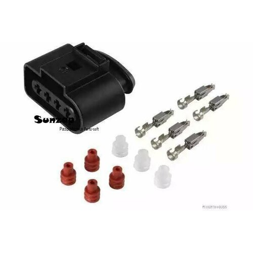 HERTH-BUSS 50390656 Штекерный корпус 4-pin к-т с контактами и креп VAG