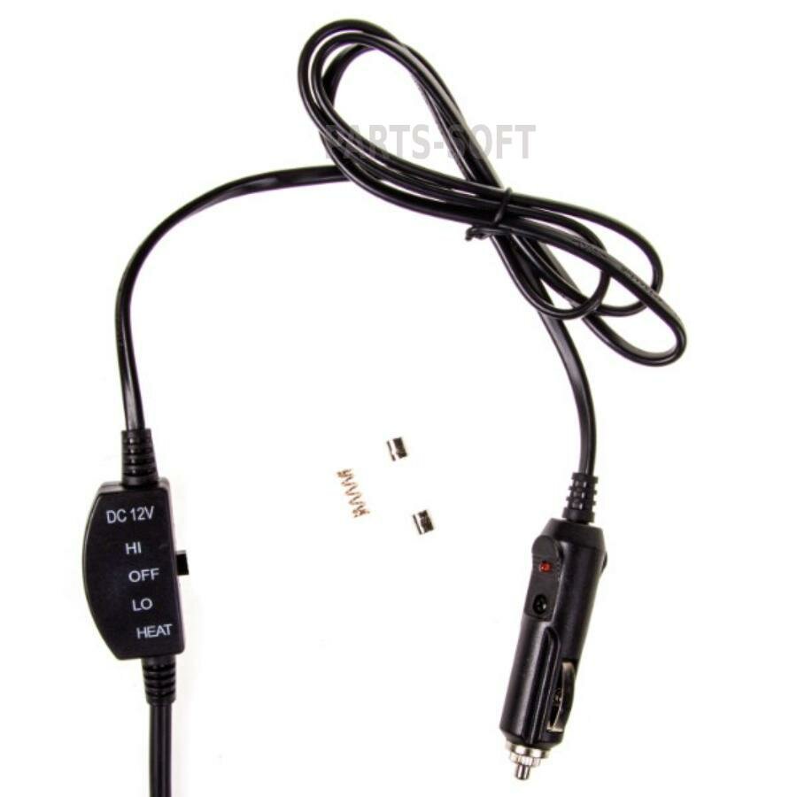 фото SKYWAY S02201018 Накидка на сиденье с подогревом 12V с терморегулятором черная SKYWAY