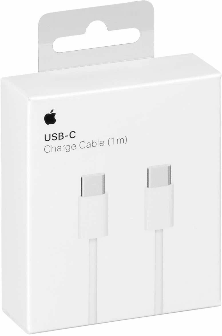 фото Кабель для Apple USB Type-C - USB Type-C только для зарядки, 1 м, 1 шт, белый