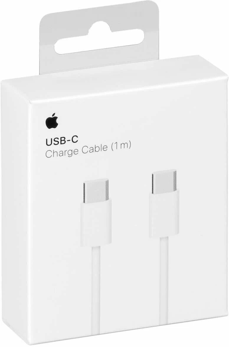 Кабель для Apple USB Type-C - USB Type-C только для зарядки, 1 м, 1 шт, белый