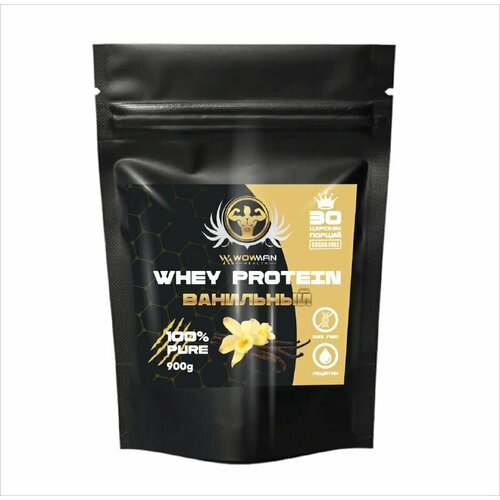 Протеин WowMan Whey Protein со вкусом ванили мышечный протеин со вкусом ванили stc whey muscle 750 гр