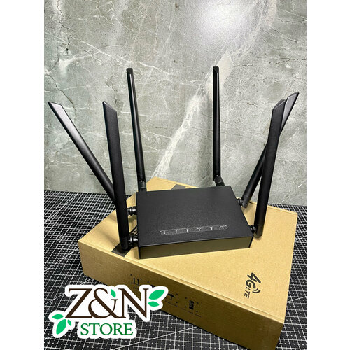 Металлический Wi-Fi роутер 4G LTE модем cat.6, с возможностью подключения выносной антенны, все операторы связи