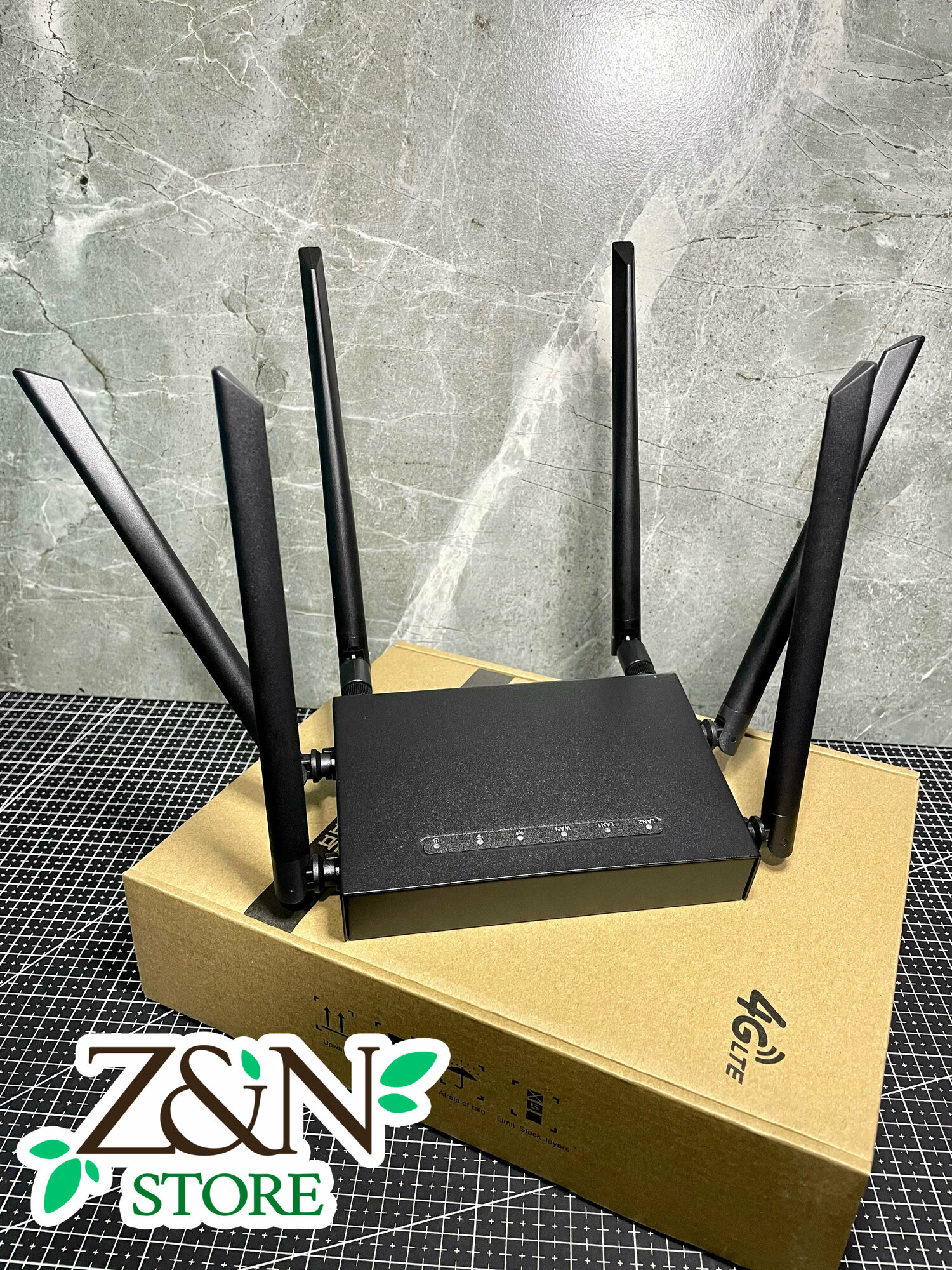 Металлический Wi-Fi роутер 4G LTE модем cat.6, с возможностью подключения выносной антенны, все операторы связи