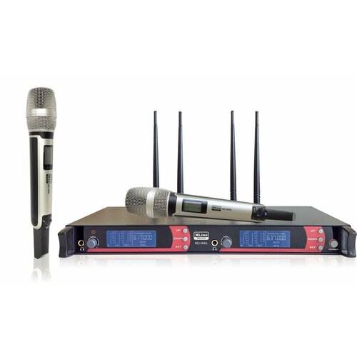 Радиосистема двухканальная c двумя ручными передатчиками Xline MD-968A 3060000₽