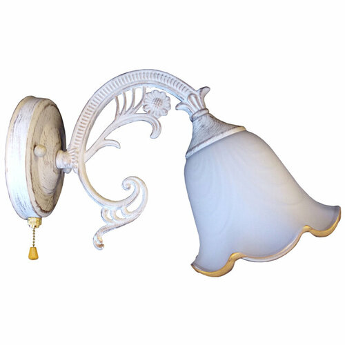 Бра lussole 1х60вт е27 стекло белый 5437₽