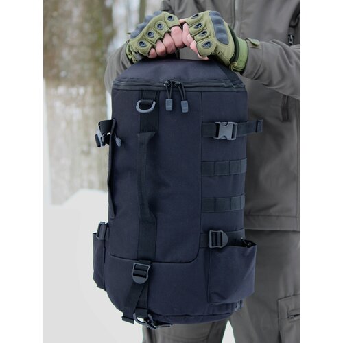 Рюкзак тактический для рыбалки, городской, туристический, походный для мужчин и женщин 23л. цвет черный