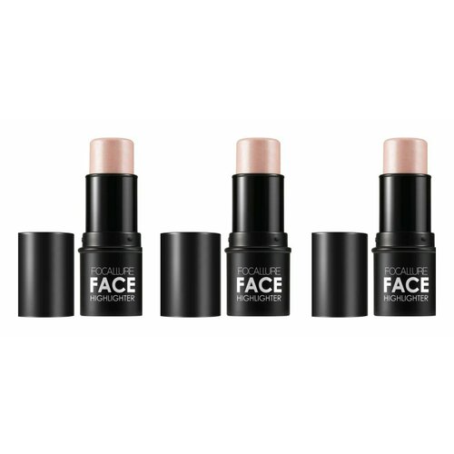 Стик-хайлайтер для лица Focallure, Highlighter & Contour, Multi Stick, тон 5, 6 гр, 3 шт курсы скульптурного массажа лица