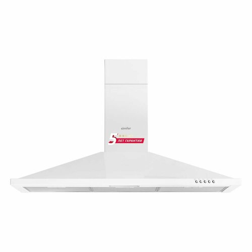 Настенная вытяжка Simfer 8964SM белая ширина 90 см производительность 800 м3час 2539200₽
