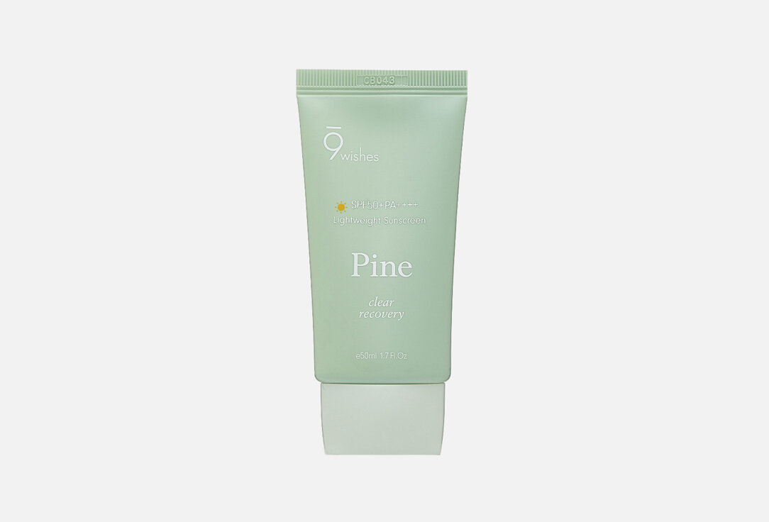 Солнцезащитный крем для лица SPF 50+ PA++++ 9 wishes, Pine Treatment Sunscreen 50мл