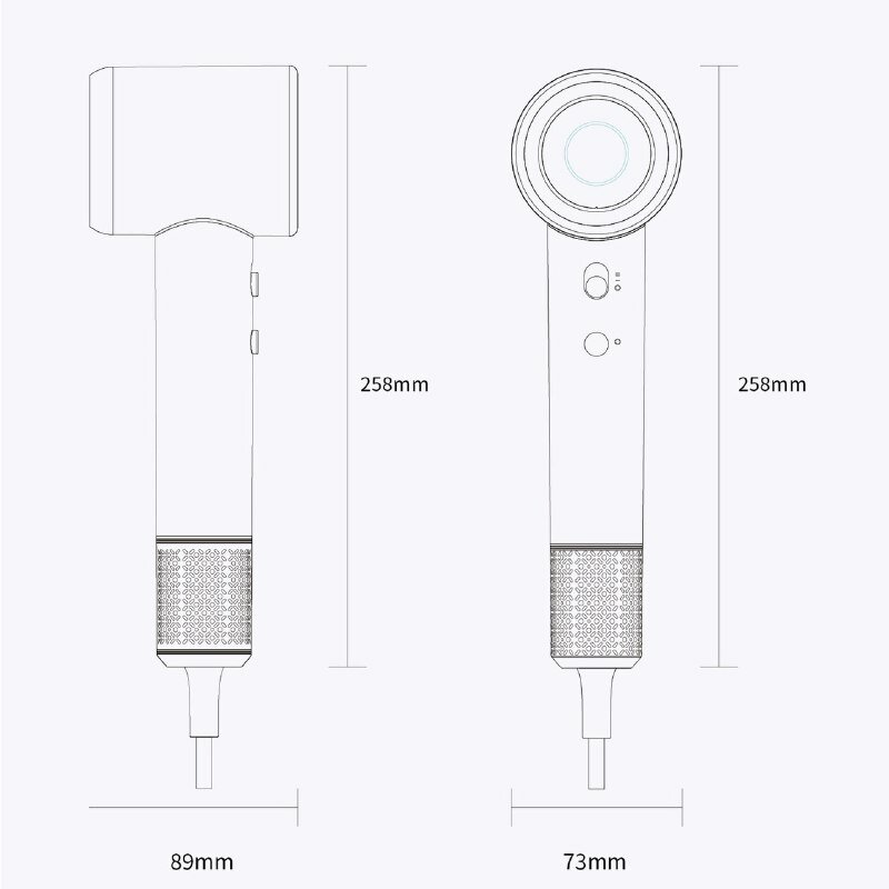 Высокоскоростной фен DEALJA, 1600 Вт белый / Фен Xiaomi - фотография № 5