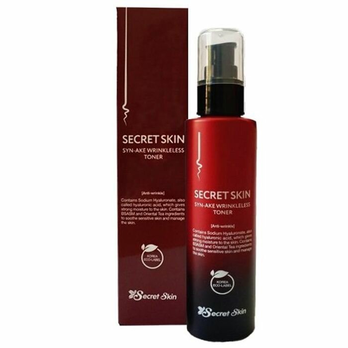 Secret Skin Антивозрастной тонер со змеиным пептидом Syn-Ake 150 мл Syn-Ake Wrinkleless Toner