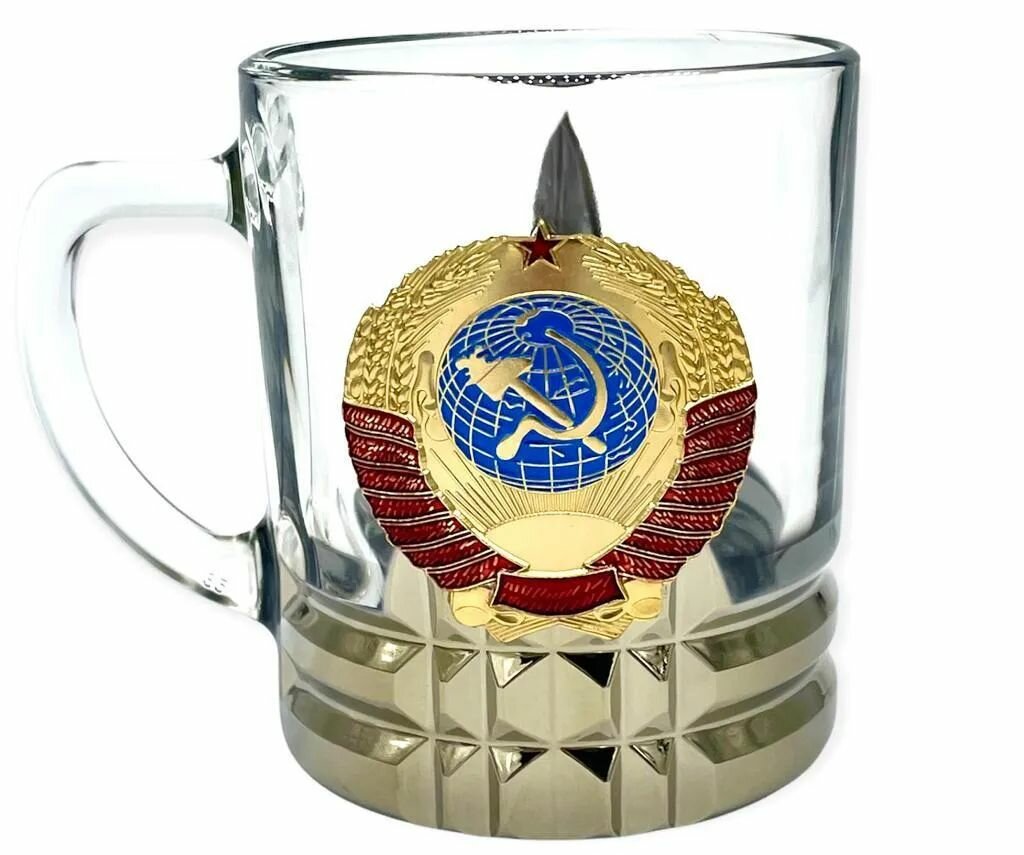 Набор Кружек "Патриот" со значком герб СССР — фото 1