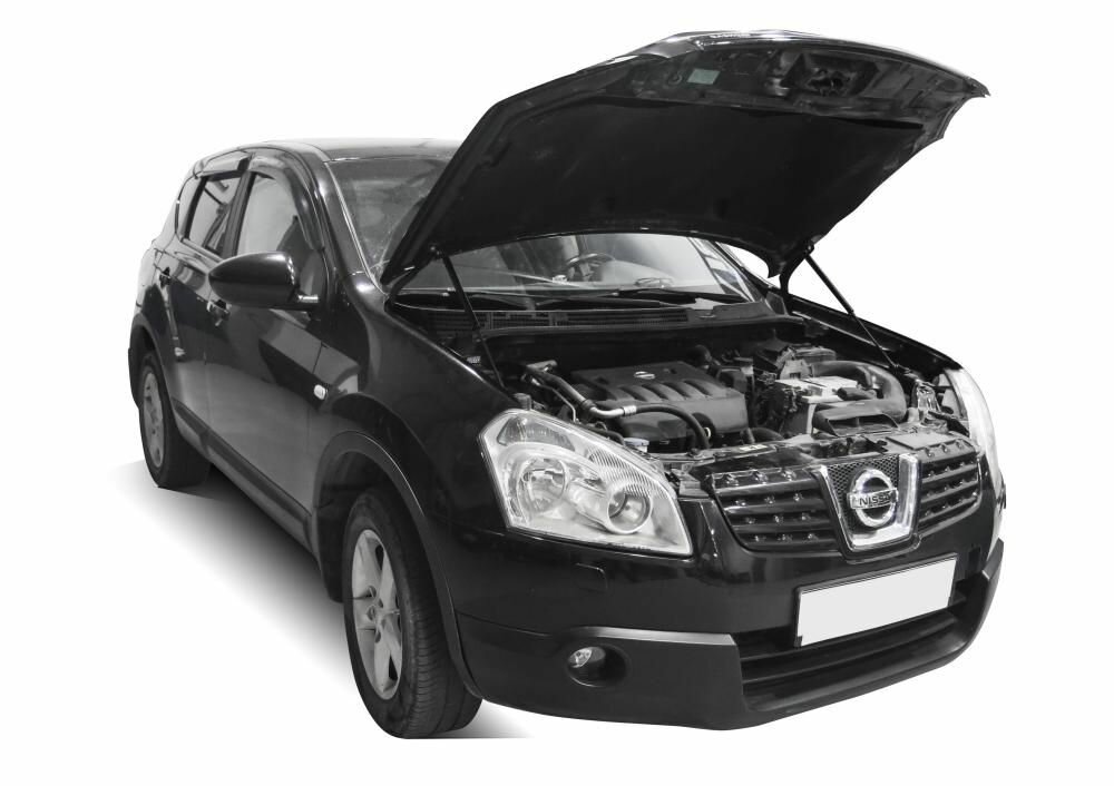 Амортизаторы капота Nissan Qashqai 2006-2010; 2010-2013 автоупор UNIQAS012