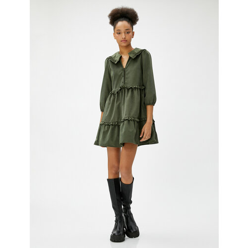 фото Платье koton, размер 38, хаки