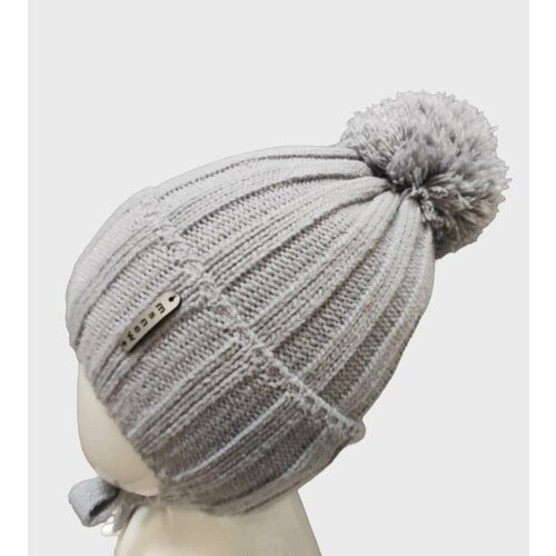 фото Шапка мегашапка, размер 38-40, серый
