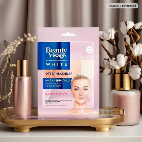 Отбеливающая серия Beauty Visage White Тканевая маска для лица 25мл