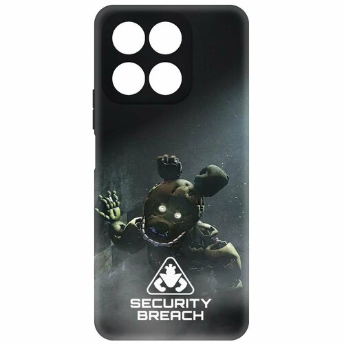 Чехол-накладка Krutoff Soft Case фнаф (FNAF) - Нарушение безопасности для Honor X8a черный чехол накладка krutoff soft case фнаф fnaf нарушение безопасности для iphone 15 pro черный