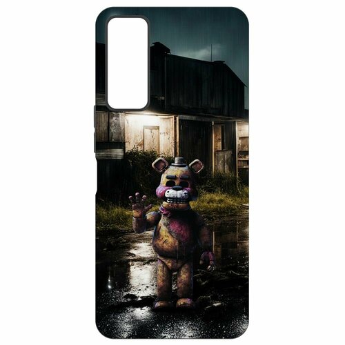 Чехол-накладка Krutoff Soft Case фнаф (FNAF) - Фредди под дождем для TCL 30+ черный чехол накладка krutoff soft case фнаф fnaf фредди под дождем для vivo y27s черный