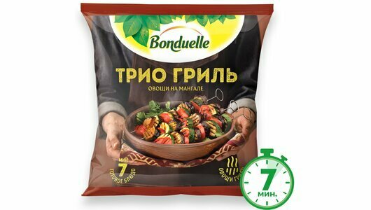 Овощи Bonduelle Трио гриль, смесь замороженная, 400 г