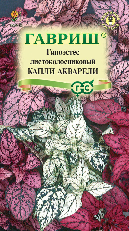 Семена Гипоэстес листоколосниковый Капли акварели 4шт Гавриш Цветочная коллекция 10 пакетиков