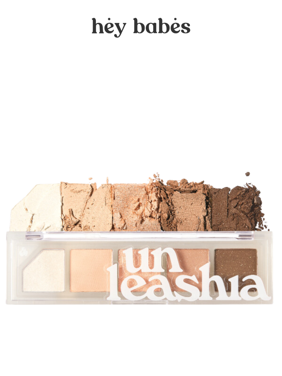 Палетка теней для век в нюдовых оттенках UNLEASHIA Mood Shower Eye Palette #3 Nude Shower