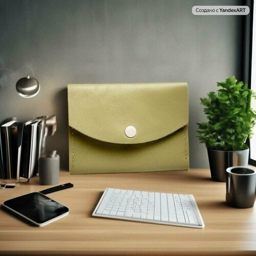 фото Кошелек lafosko, фактура гладкая, хаки