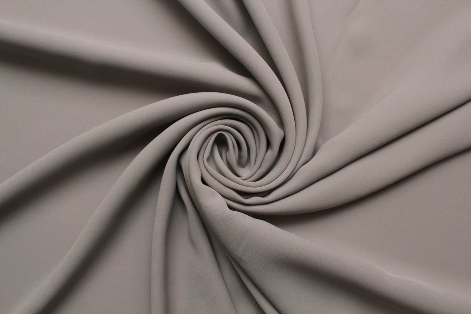 Ткань Креп костюмно-плательный тёмный бежево-серый ш140см 05 м