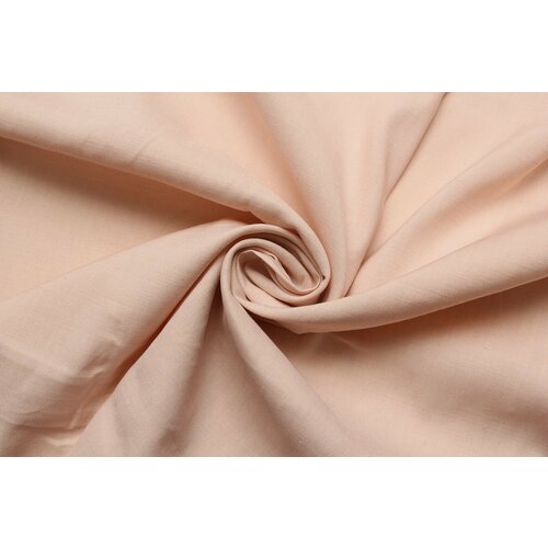 Ткань Лён-стрейч костюмный Canali бледно-розовый, ш132см, 0,5 м