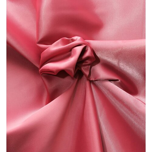 Ткань Атлас-стрейч плотный розовый, ш145см, 0,5 м