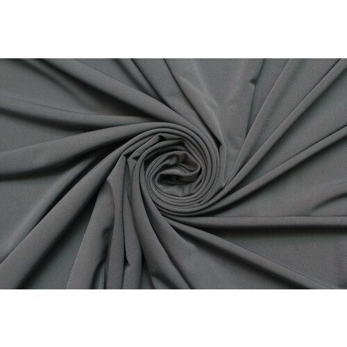 Ткань Трикотаж стрейч масло тёмно-серый, ш144см, 0,5 м