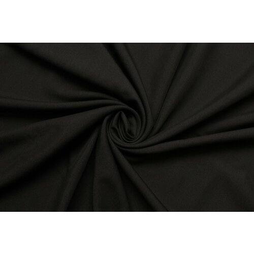 Ткань костюмная чёрно-графитового цвета в рубчик, 280 г/пм, ш150см, 0,5 м ткань костюмная стрейч плотная графитового цвета 370 г пм ш145см 0 5 м