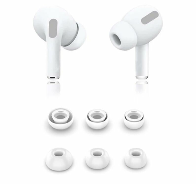 Комплект амбушюр для AirPods Pro 1, 2 (3 размера: XS, S, L)