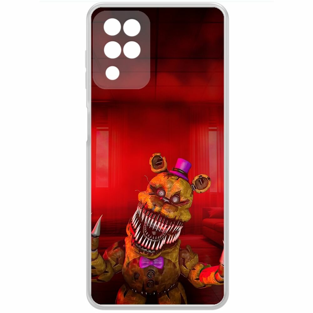 Чехол-накладка Krutoff Clear Case фнаф - Фредди атакует для Samsung Galaxy M12 (M125)