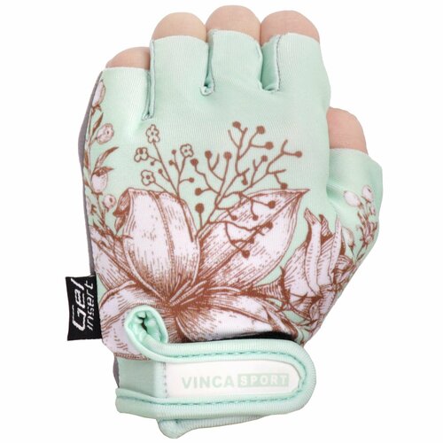 Перчатки Vinca Sport, размер 7, розовый, зеленый перчатки vinca sport размер 4xs розовый