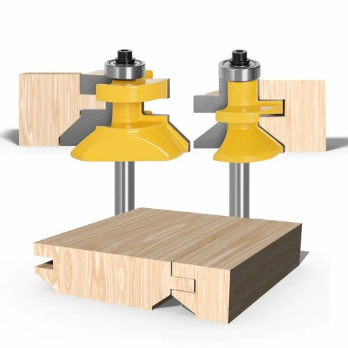 Набор фрез для изготовления вагонки 2 шт. хвостовик 8 мм.