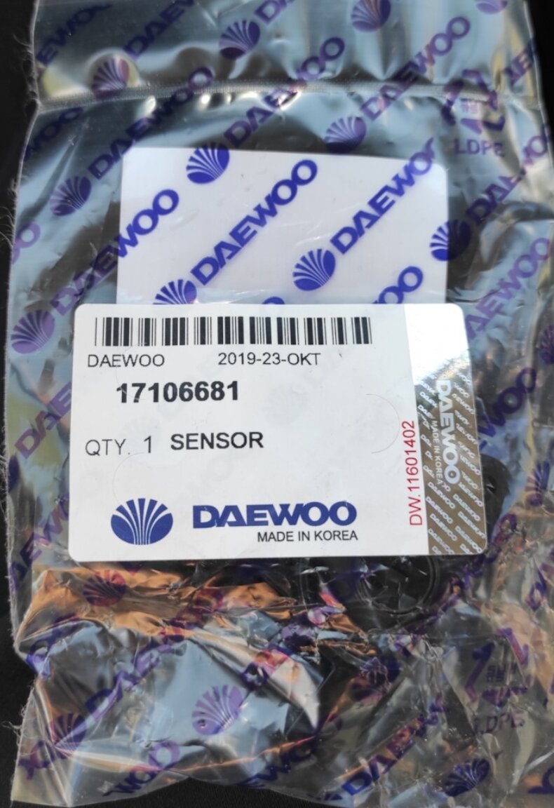 Датчик, положение дроссельной заслонки [ORG] GM/Daewoo/Ravon 17106681