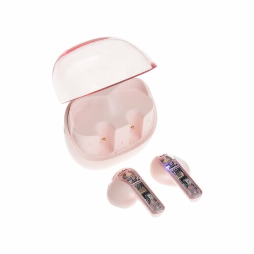 Наушники беспроводные R20 TWS вкладыши BT 53 30200 мАч шумоподавление розовые 171000₽