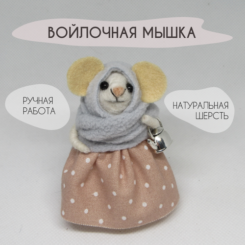 Сувенир Мышка с чайником Ручная работа 1700₽
