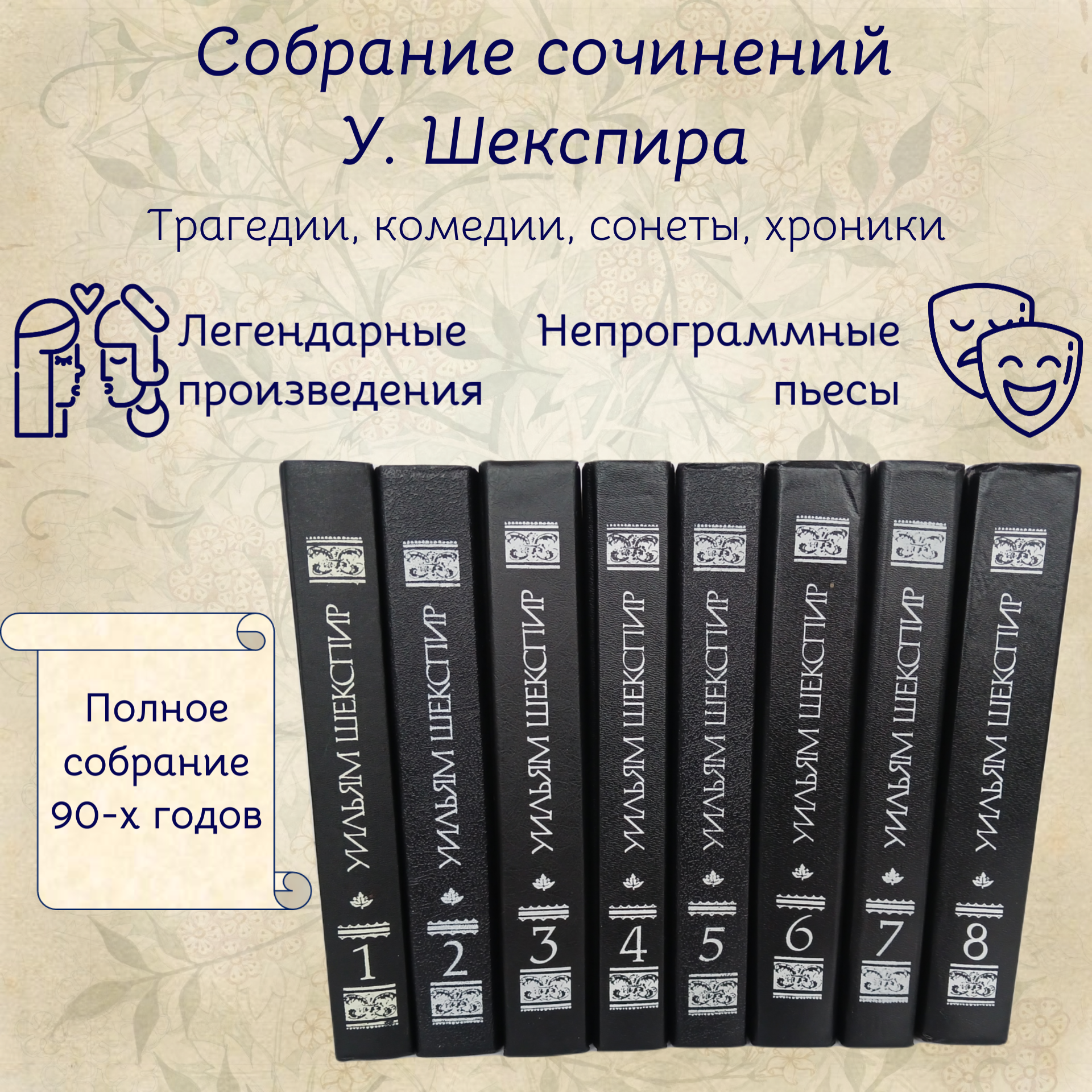 Уильям Шекспир. Собрание сочинений в 8 томах (комплект)