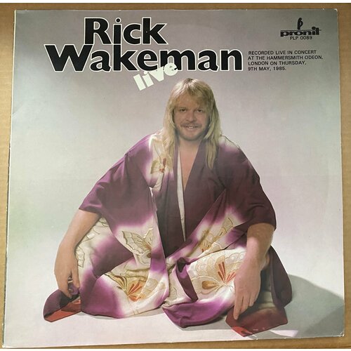 Виниловая пластинка Rick Wakeman – Live / 1985 / Poland, (LP) Новая, без использования!